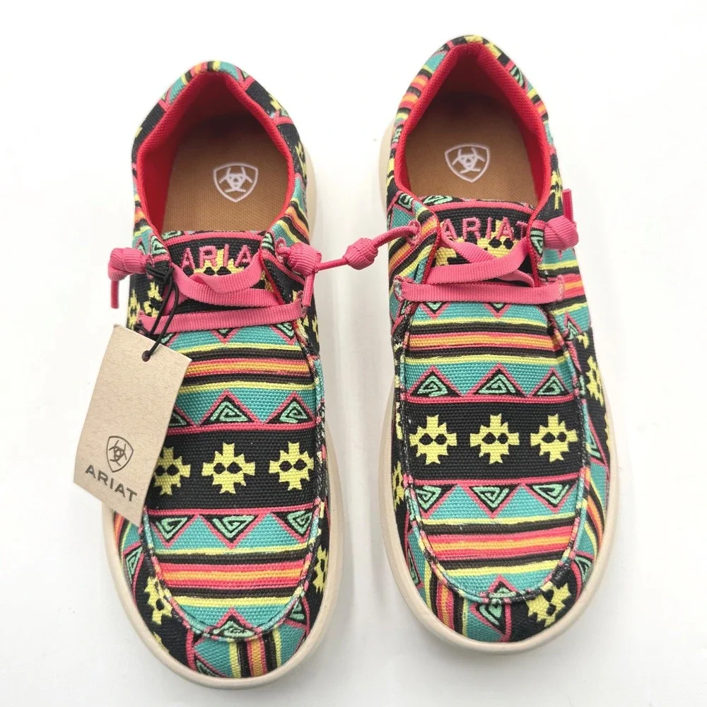 Ariat Hilo Retro Clovis Slip On Shoes Women's 6.5 B Multicolor Aztec NWT